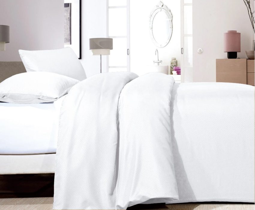 RoyalTextile - Satin Point Dekbedovertrek Micropercal - Wit - 140 x 220